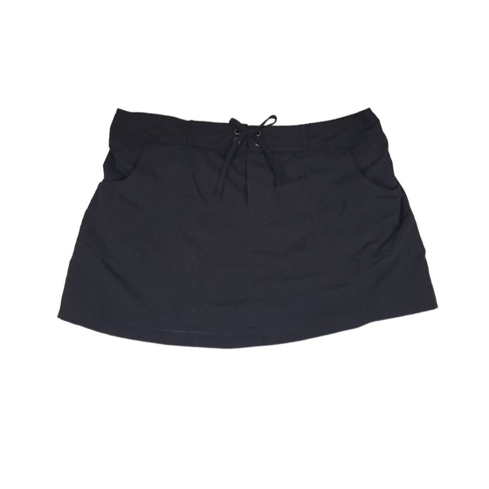 Kona Sol Skirt Swim Bottoms Women's Size Large Black Pockets New With Tag